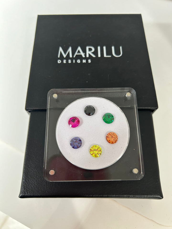 ADDITIONAL SET OF 8mm Round Cubic Zirconia