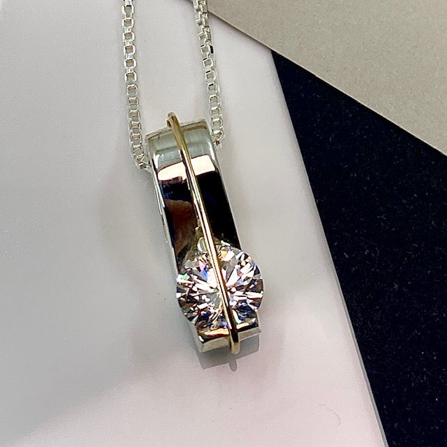 "FLOW" Sterling Silver Pendant